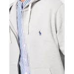 Polo Ralph Lauren Men's Double Knit Full-Zip Hoodie Sweatshirt Grey