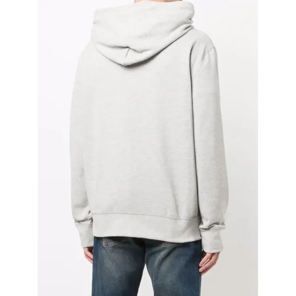 Polo Ralph Lauren Men's Double Knit Full-Zip Hoodie Sweatshirt Grey