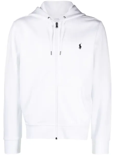 Polo Ralph Lauren Polo Pony Cotton Blend Cardigan White