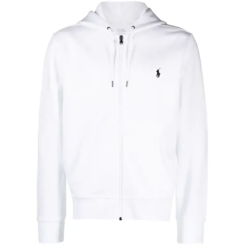 Polo Ralph Lauren Polo Pony Cotton Blend Cardigan White