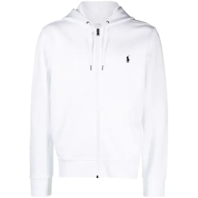 Polo Ralph Lauren Polo Pony Cotton Blend Cardigan White