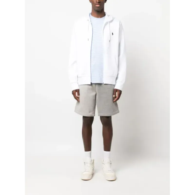 Polo Ralph Lauren Polo Pony Cotton Blend Cardigan White