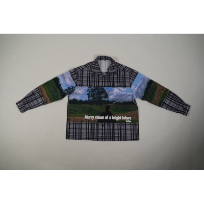 Printed Cotton Overshirt 1ABY24 02