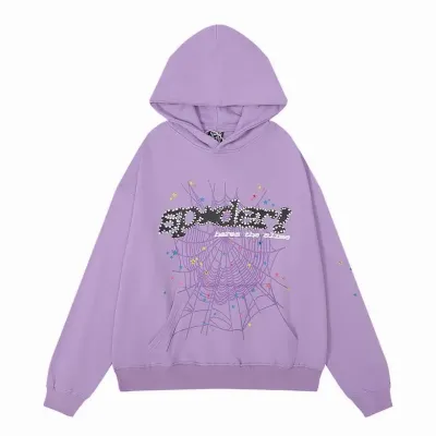 Sp5der Acai Hoodie Purple 01