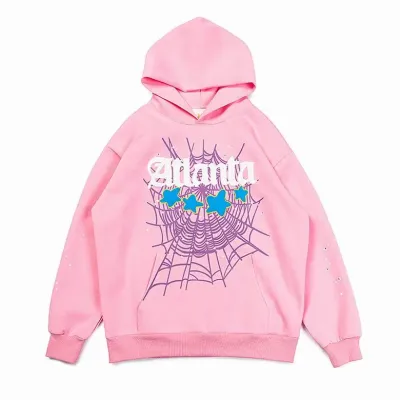 Sp5der Atlanta Hoodie Pink 01