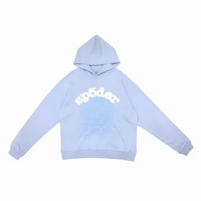 Sp5der Hoodie Sky Purple 01