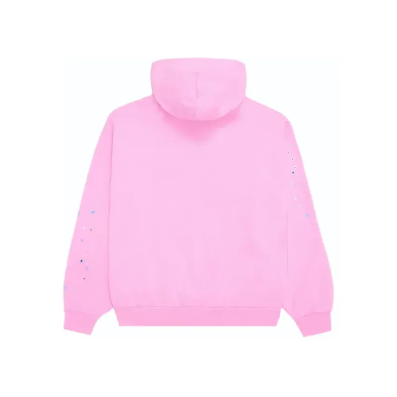 Sp5der light pink tracksuit suit