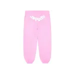 Sp5der light pink tracksuit suit