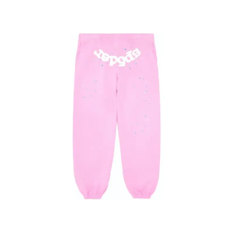 Sp5der light pink tracksuit suit