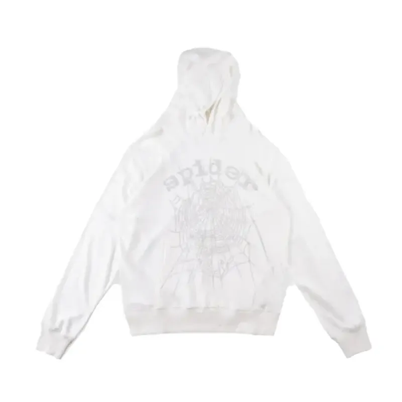 Sp5der OG Rhinestone Hoodie 'White'