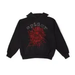 Sp5der OG Rhinestone Hoodie Black 2022