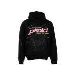 Sp5der P*NK Hoodie Black