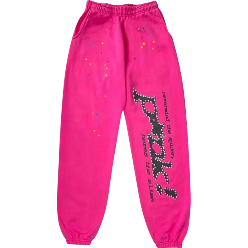 Sp5der pink tracksuit suit