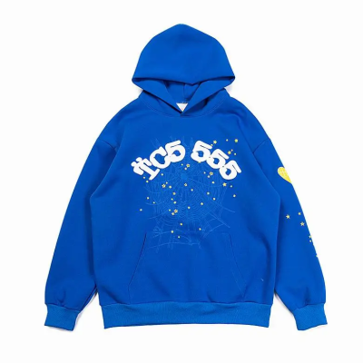 Sp5der TC5 Hoodie Blue 01