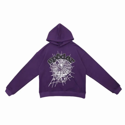Sp5der Web Hoodie Purple 01
