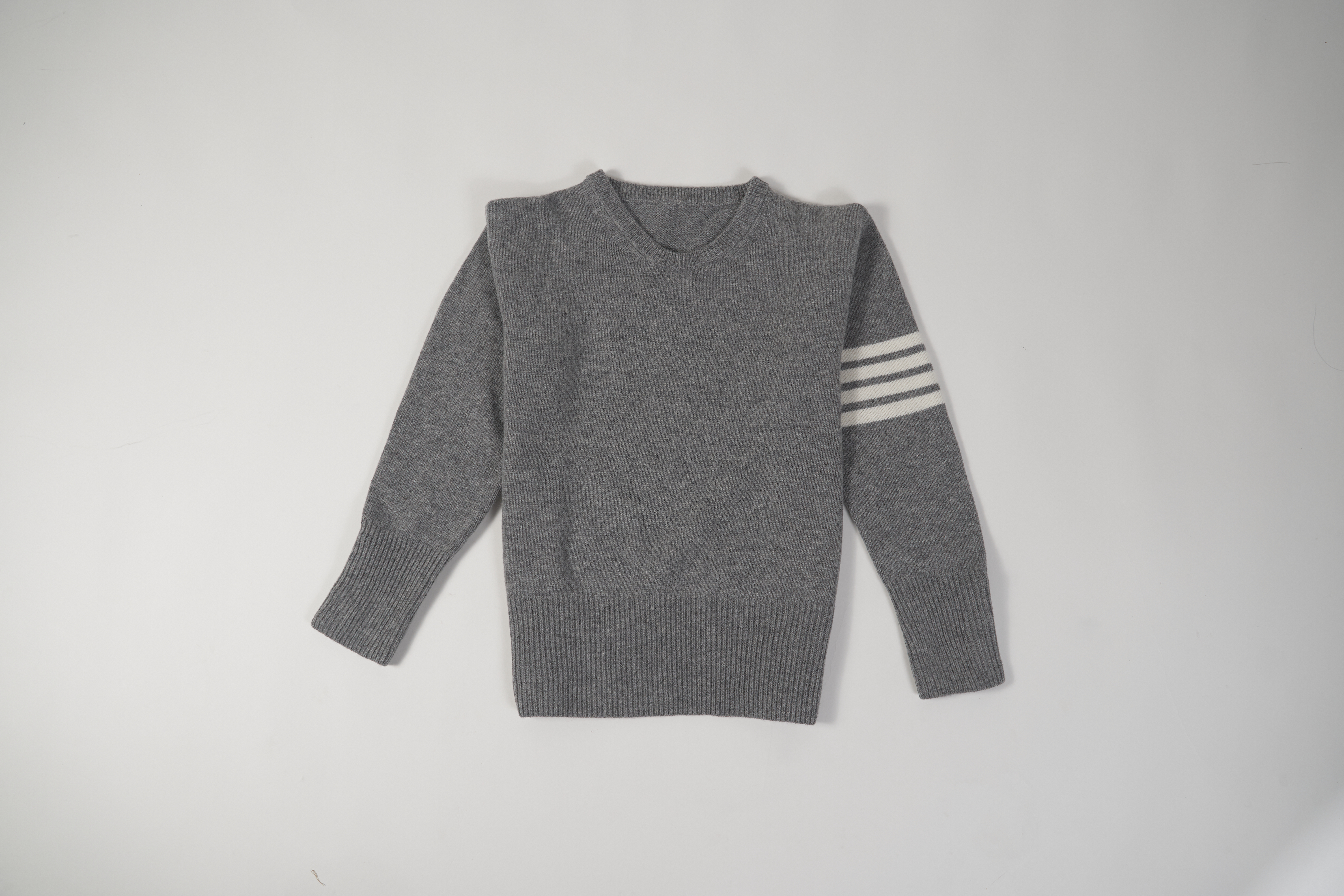  4-Bar Stripe Shetland Wool Sweater MKA317A01085