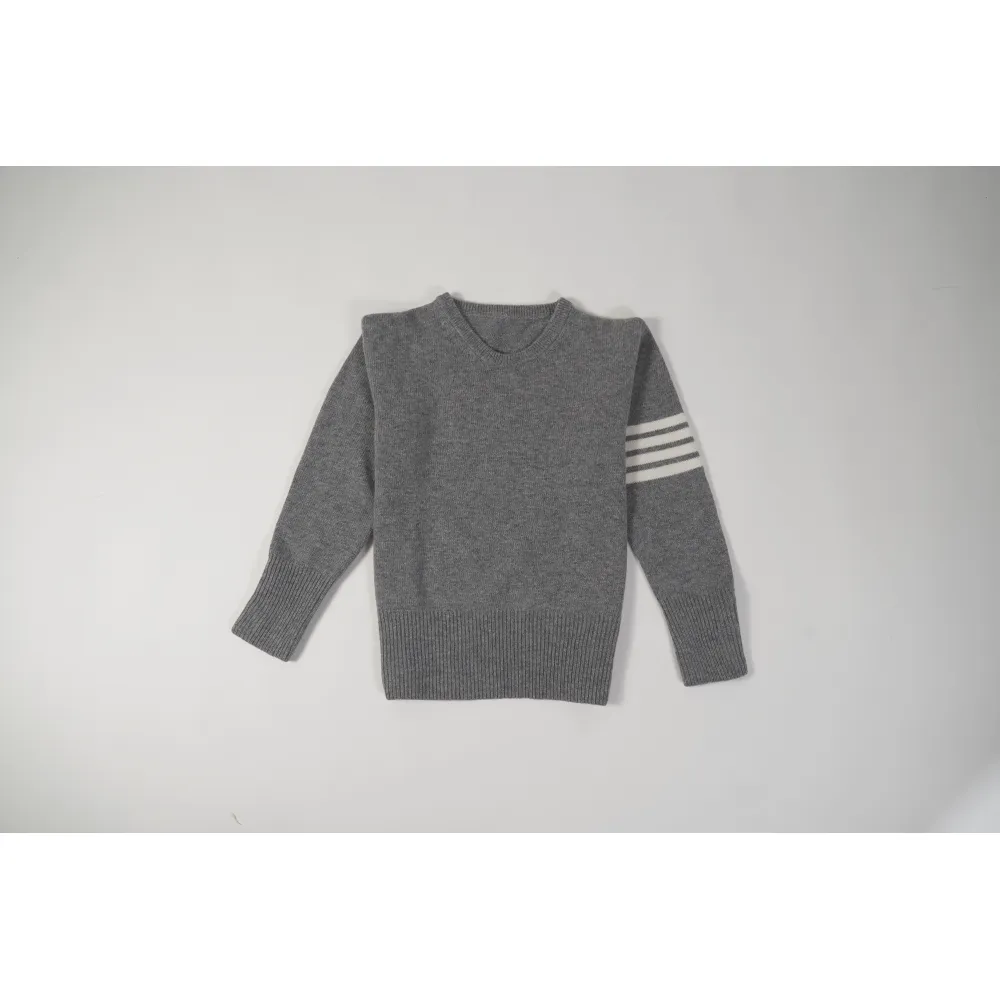  4-Bar Stripe Shetland Wool Sweater MKA317A01085