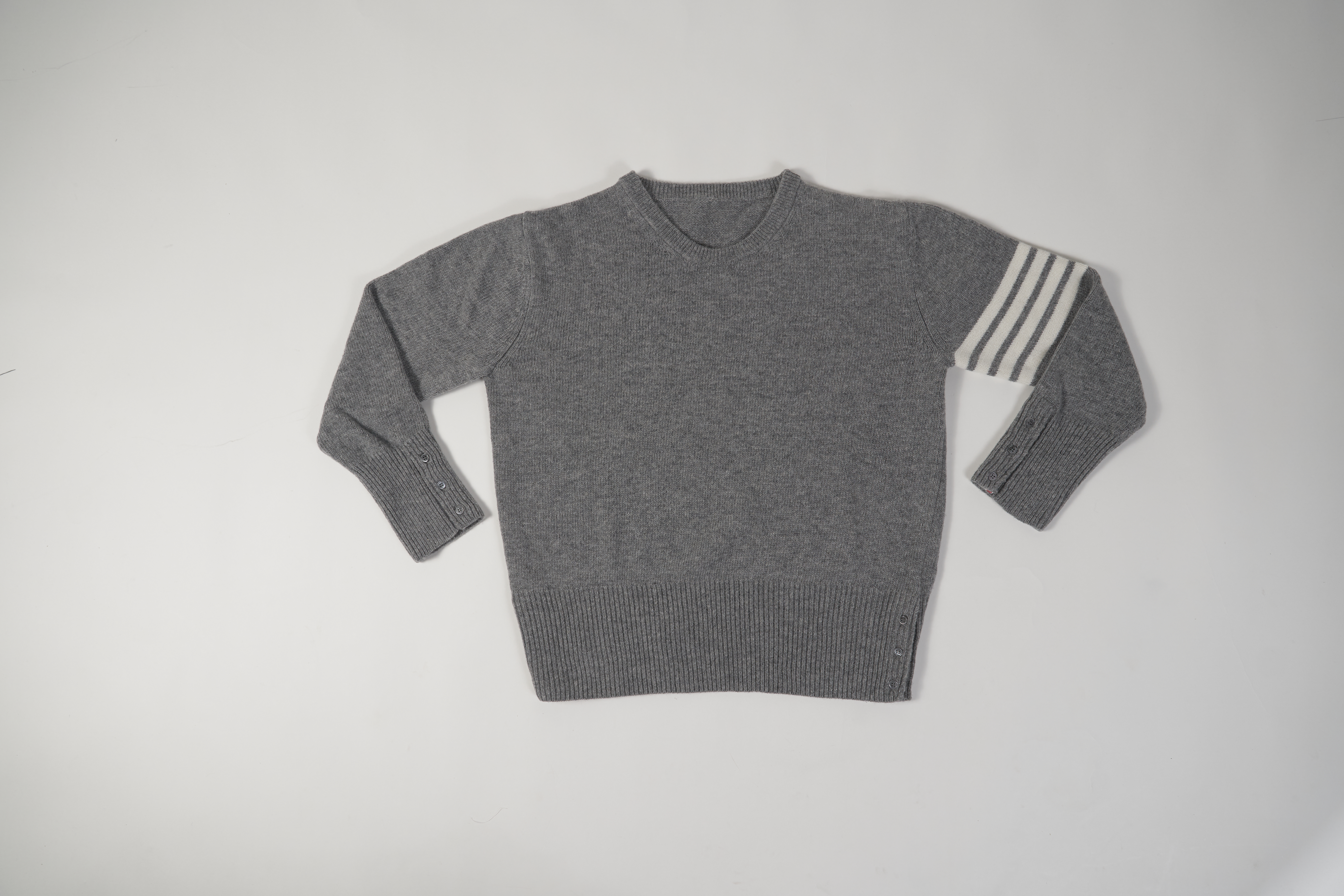  4-Bar Stripe Shetland Wool Sweater MKA317A01085