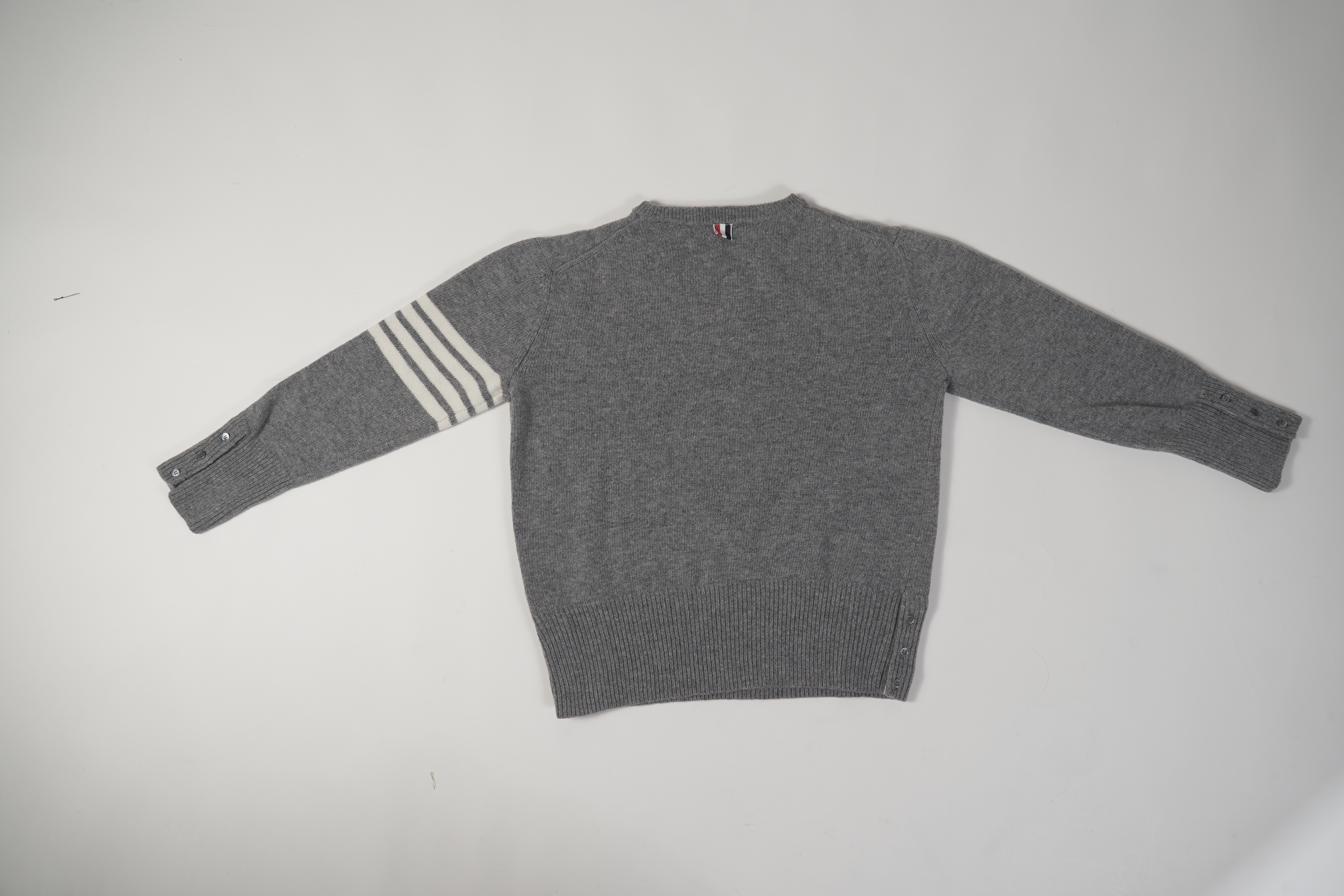  4-Bar Stripe Shetland Wool Sweater MKA317A01085