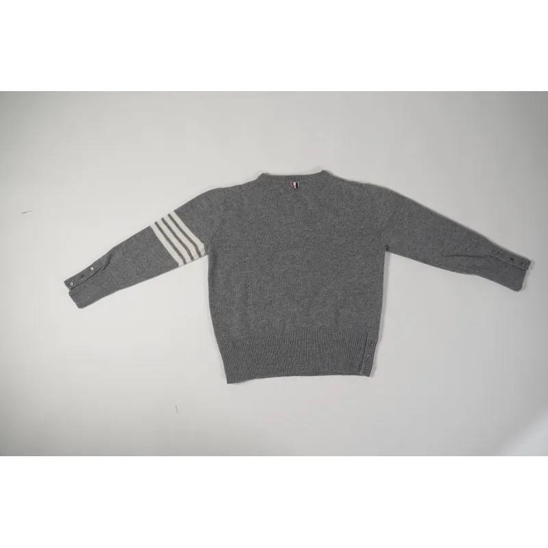  4-Bar Stripe Shetland Wool Sweater MKA317A01085