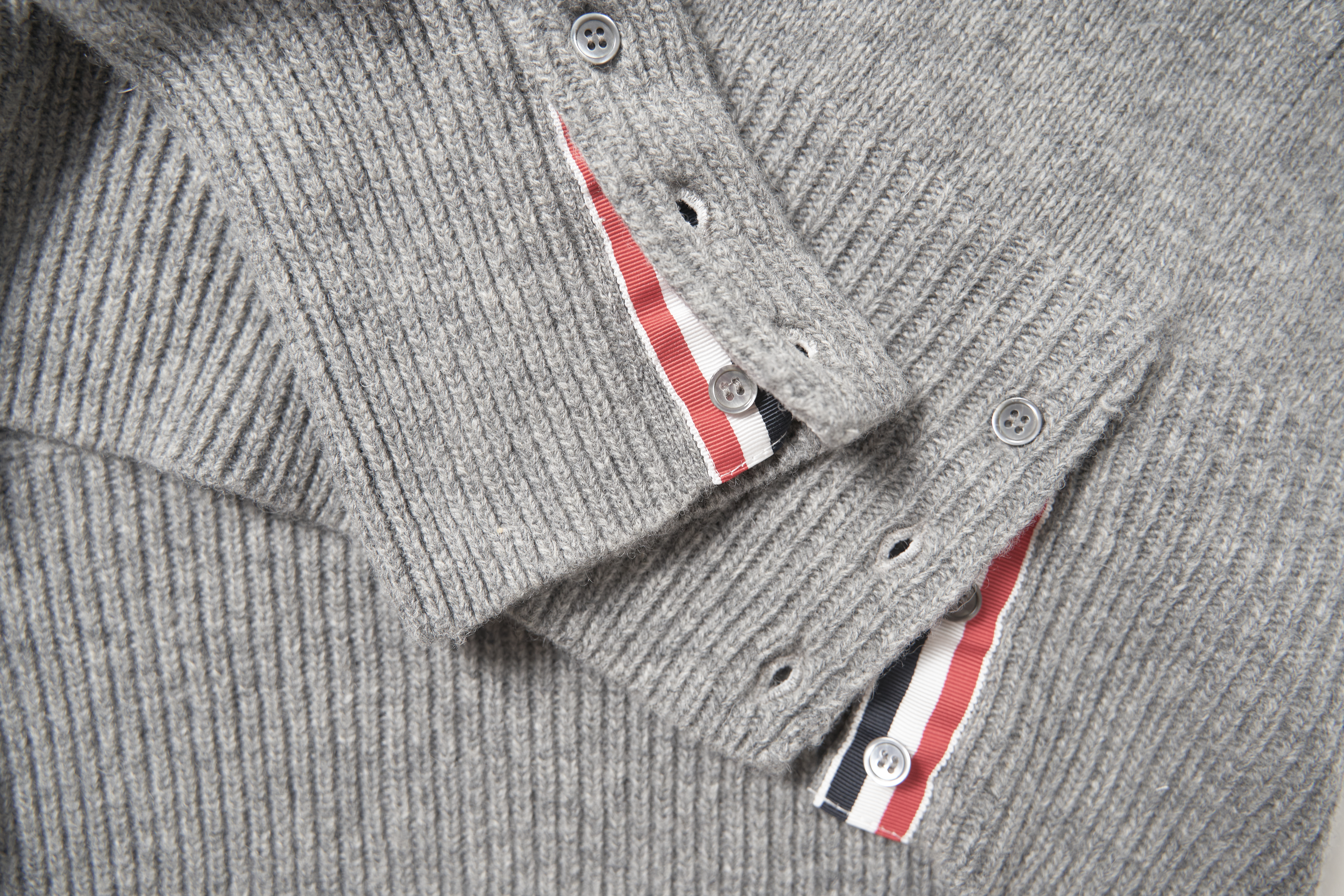  4-Bar Stripe Shetland Wool Sweater MKA317A01085