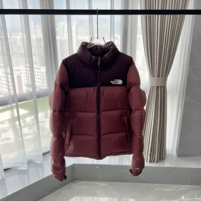  The North Face 1996 Splicing White And Red Brown 01