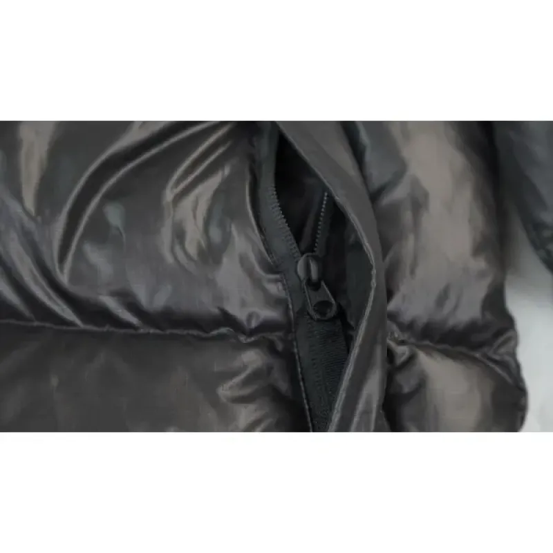  The North Face Splicing Black Down Jacket