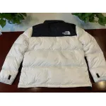  The North Face Splicing White And Black Down Jacket