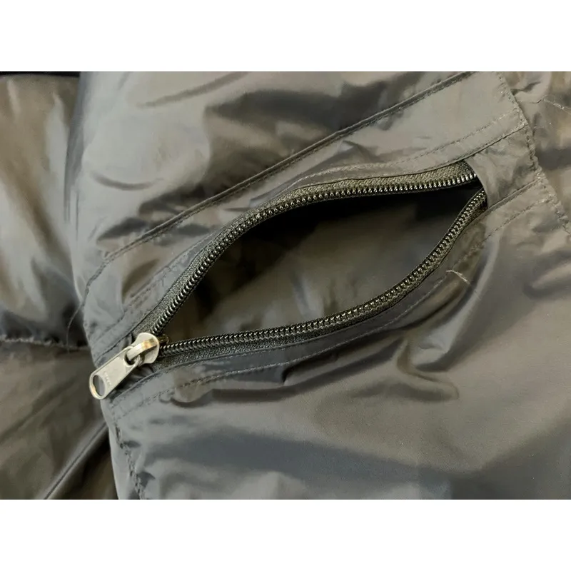  The North Face Splicing White And Black Down Jacket