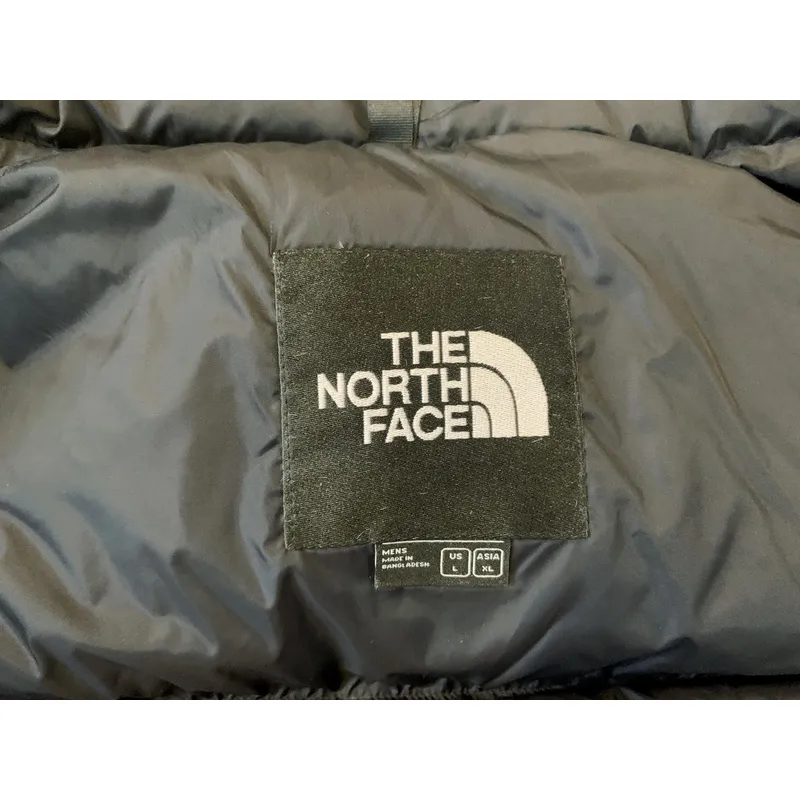  The North Face Splicing White And Black Down Jacket