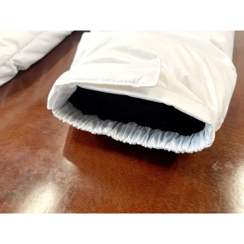  The North Face Splicing White And Black Down Jacket