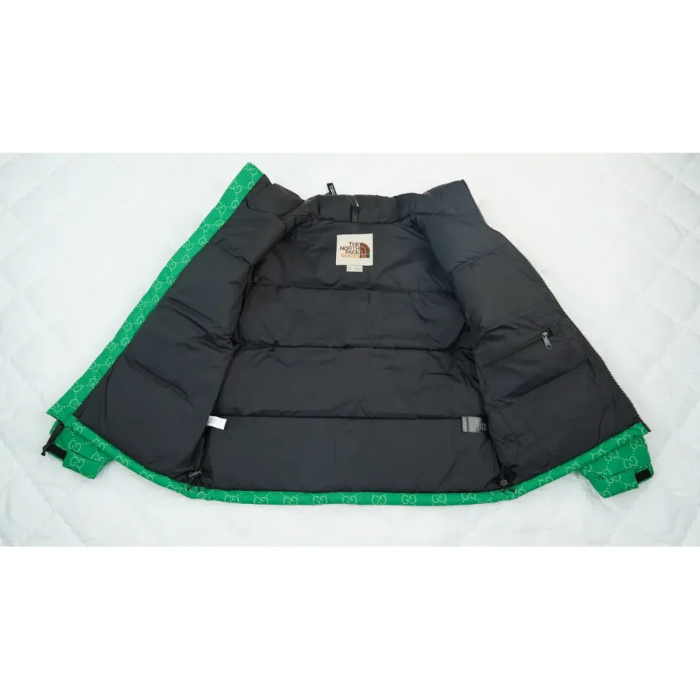  The North Face Splicing White And Green
