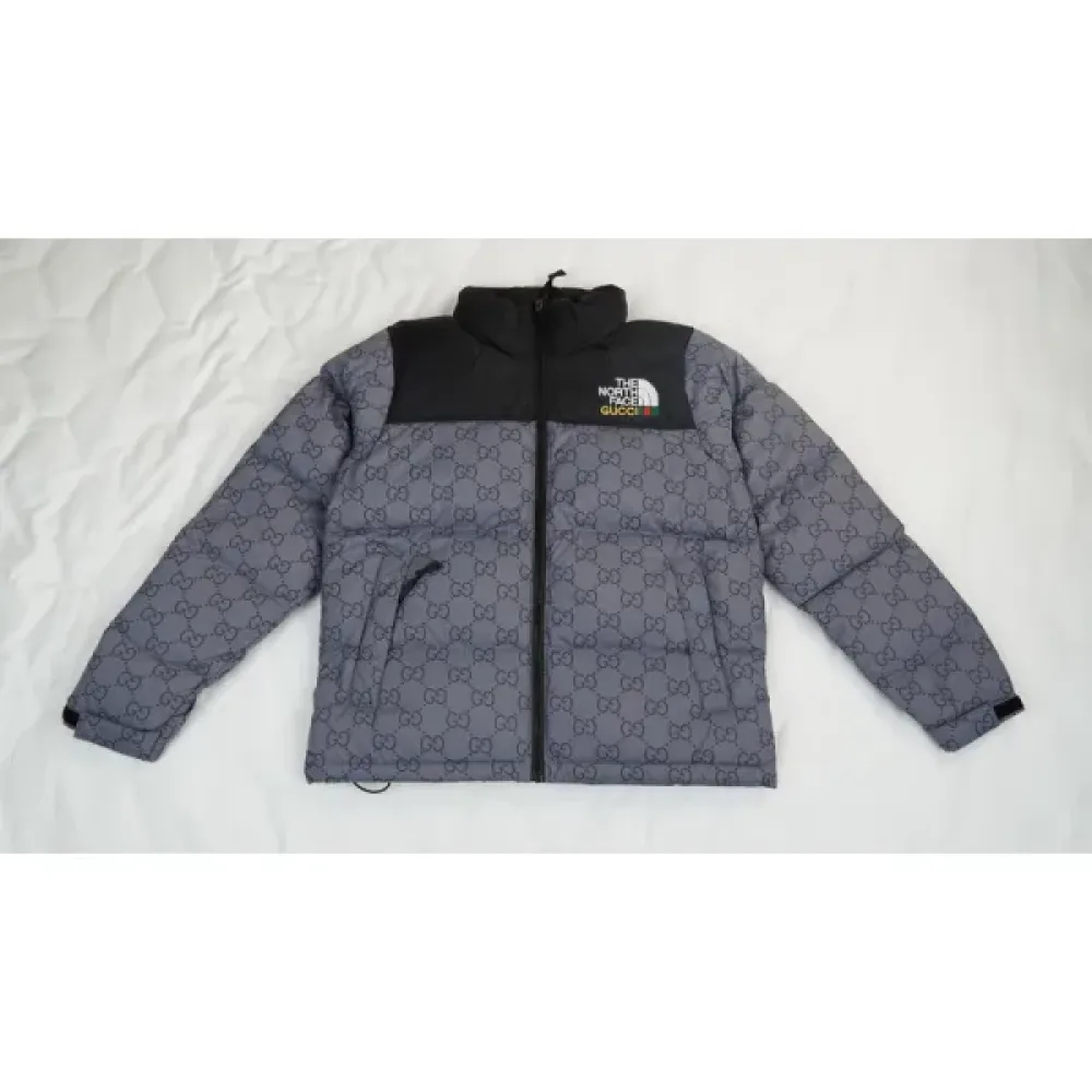  The North Face Splicing White And Grey