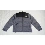  The North Face Splicing White And Grey