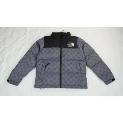  The North Face Splicing White And Grey 01