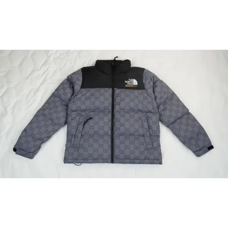  The North Face Splicing White And Grey