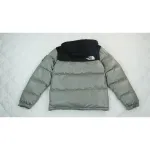  The North Face Splicing White And Grey Down Jacket