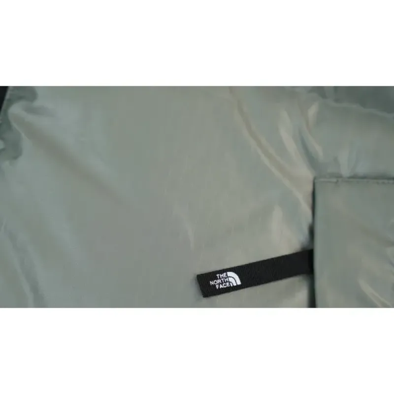  The North Face Splicing White And Grey Down Jacket