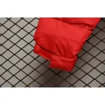  The North Face Splicing White And Red Down Jacket