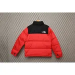  The North Face Splicing White And Red Down Jacket