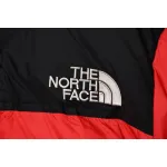  The North Face Splicing White And Red Down Jacket