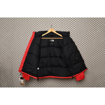  The North Face Splicing White And Red Down Jacket