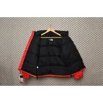  The North Face Splicing White And Red Down Jacket