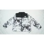  The North Face Splicing White And Snow Mountain