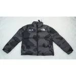  The North Face Splicing White And XX black Down Jacket