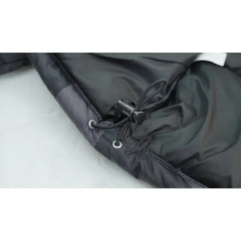  The North Face Splicing White And XX black Down Jacket
