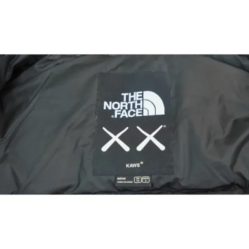  The North Face Splicing White And XX black Down Jacket