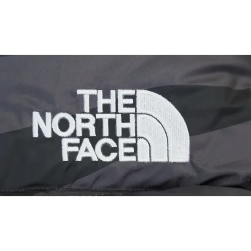  The North Face Splicing White And XX black Down Jacket