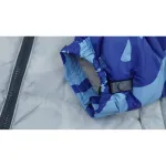  The North Face Splicing White And XX Gray Down Jacket