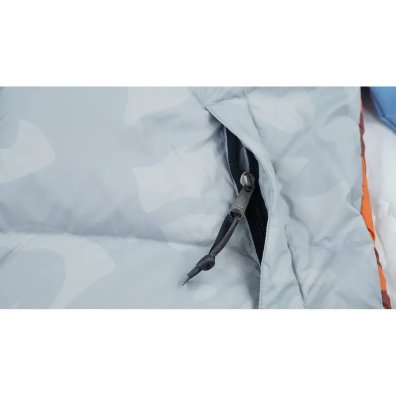  The North Face Splicing White And XX Gray Down Jacket